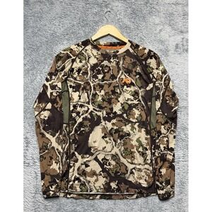 First Lite Shirt Mens M Camo Aerowool Wick Ultralight 150 Thumbholes Stretch